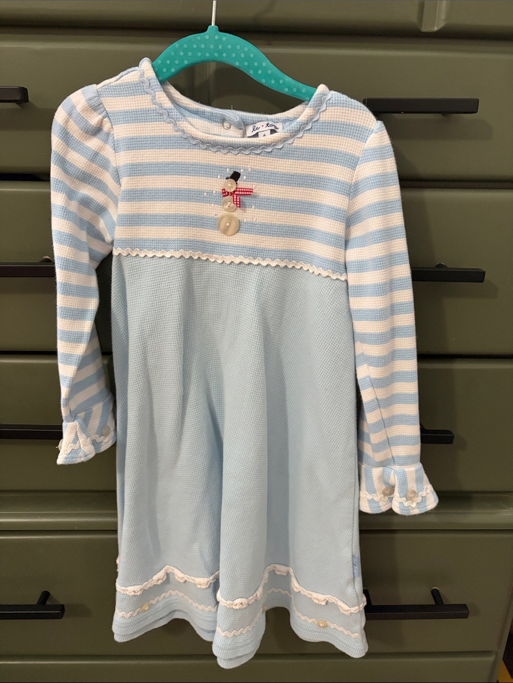 Le Top snowman dress size 6